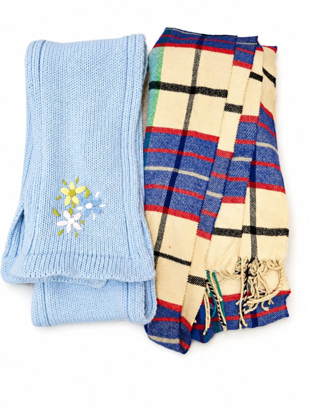 Scarfs For Women 2Pcs Blue And A Bandana Scarf